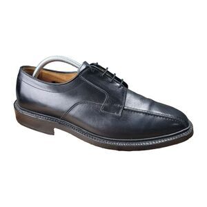 Allen Edmonds Hillcrest Black Shoes Mens 9.5 D Leather Derby Bluchers Shoes 5904